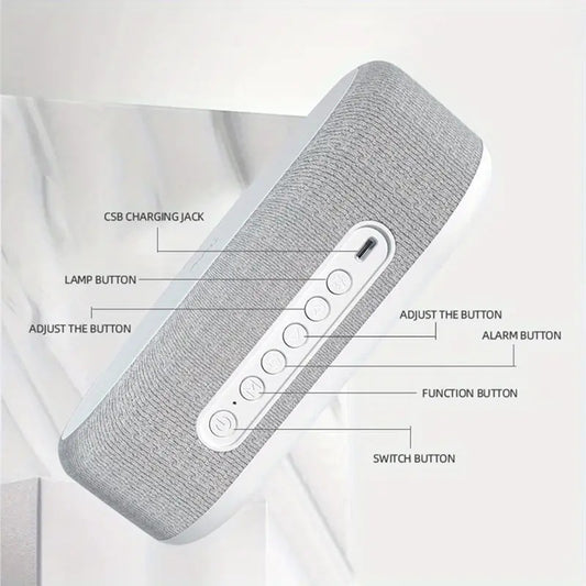 Wireless charger with alarm clock and thermometer for iPhone Samsung