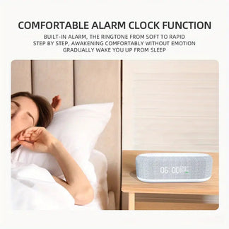 Wireless charger with alarm clock and thermometer for iPhone Samsung
