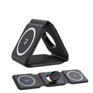 Caricabatterie Wireless Magnetico 3 in 1 per iPhone, AirPods e Apple Watch
