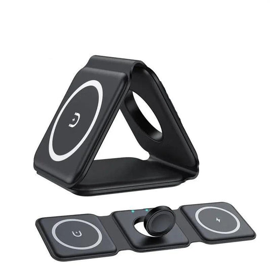 Caricabatterie Wireless Magnetico 3 in 1 per iPhone, AirPods e Apple Watch