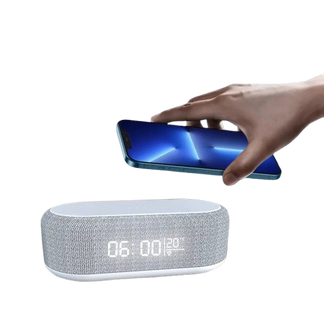 Caricabatterie Wireless con Sveglia e Termometro per iPhone Samsung