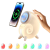 Wireless charger with colored environmental light with USB charging