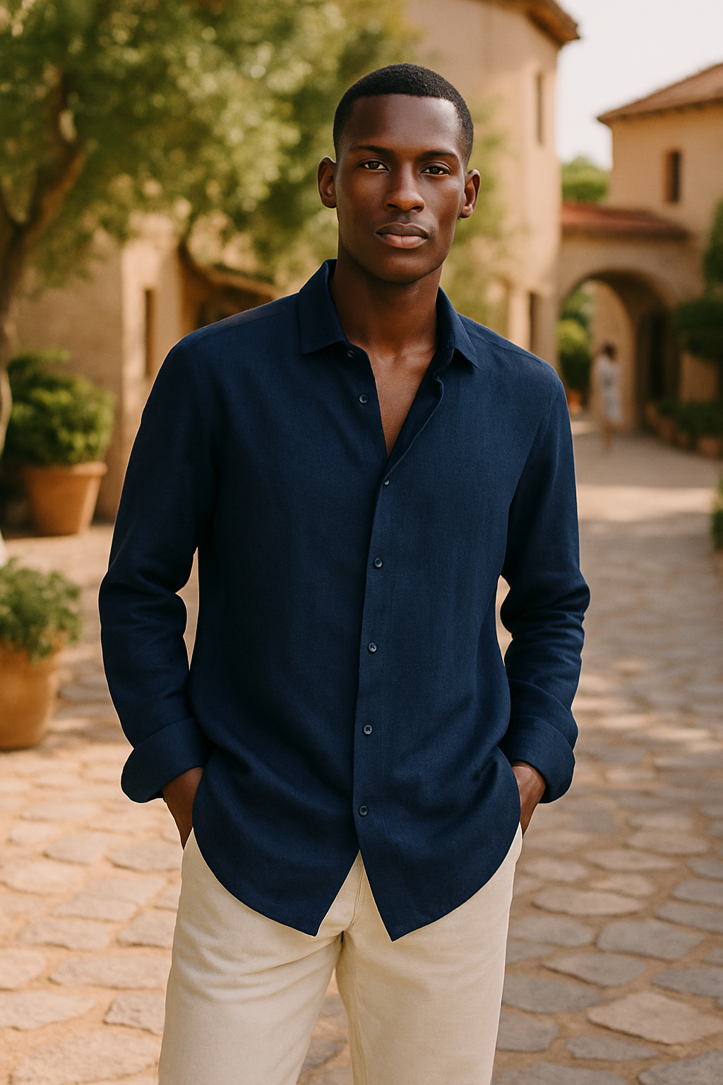 Camicia Elegante in Lino Uomo™ | Freschezza Naturale e Stile Raffinato