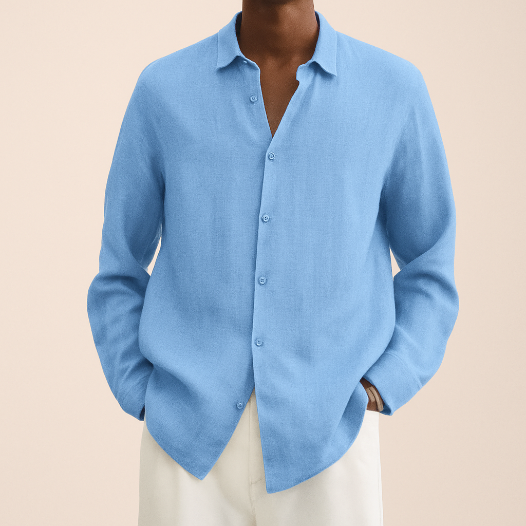 Camicia Elegante in Lino Uomo™ | Freschezza Naturale e Stile Raffinato