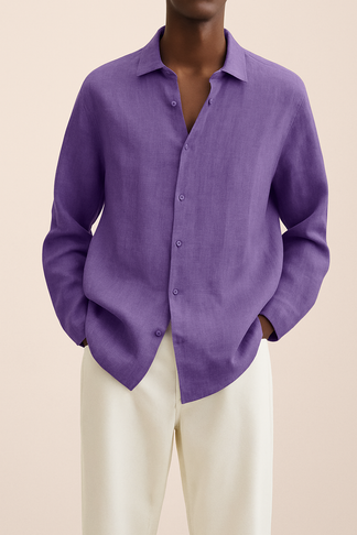 Camicia Elegante in Lino Uomo™ | Freschezza Naturale e Stile Raffinato