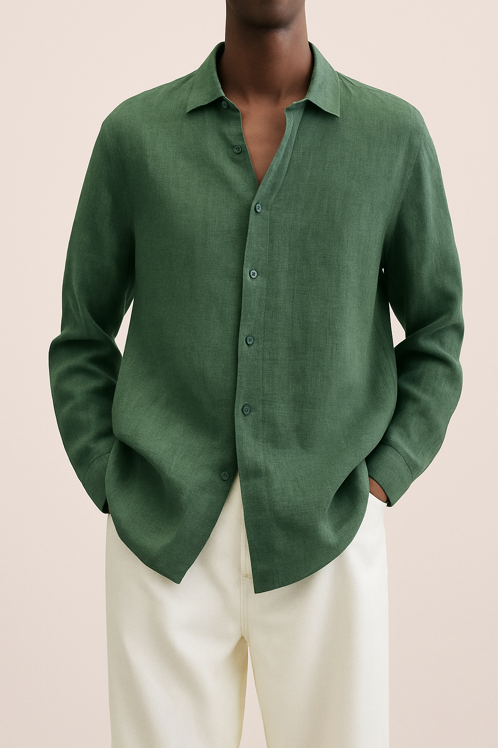 Camicia Elegante in Lino Uomo™ | Freschezza Naturale e Stile Raffinato