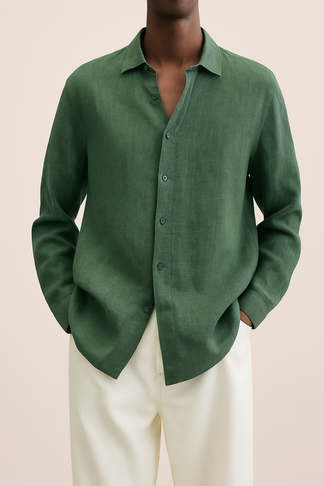 Camicia Elegante in Lino Uomo™ | Freschezza Naturale e Stile Raffinato