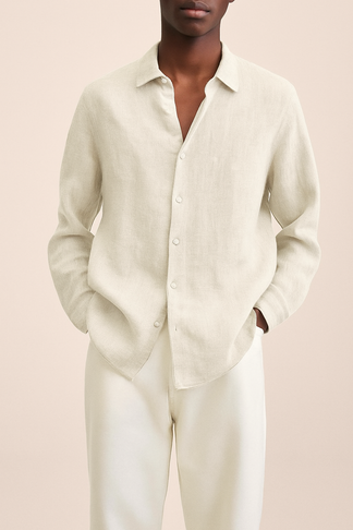 Camicia Elegante in Lino Uomo™ | Freschezza Naturale e Stile Raffinato