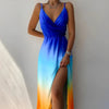 Sunset Dress™ | Abito Lungo Sfumato con Spacco Sexy e Spalline Sottili