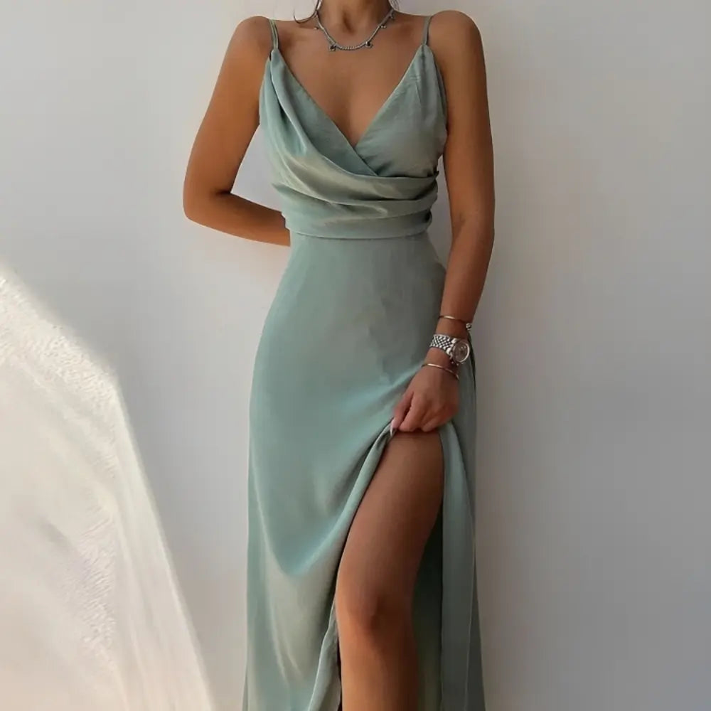 Sunset Dress™ | Abito Lungo Sfumato con Spacco Sexy e Spalline Sottili