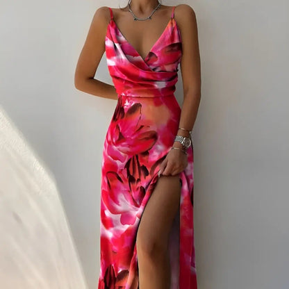Sunset Dress™ | Abito Lungo Sfumato con Spacco Sexy e Spalline Sottili