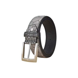 Cintura in Pelle di Coccodrillo Uomo