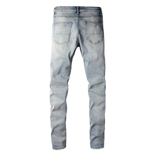 Jeans Blu™ | Stile Amiri con Dettagli a Contrasto