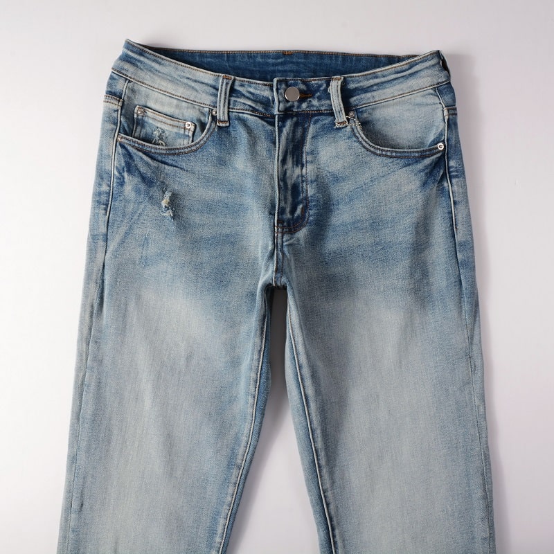 Jeans Blu™ | Stile Amiri con Dettagli a Contrasto