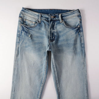 Jeans Blu™ | Stile Amiri con Dettagli a Contrasto