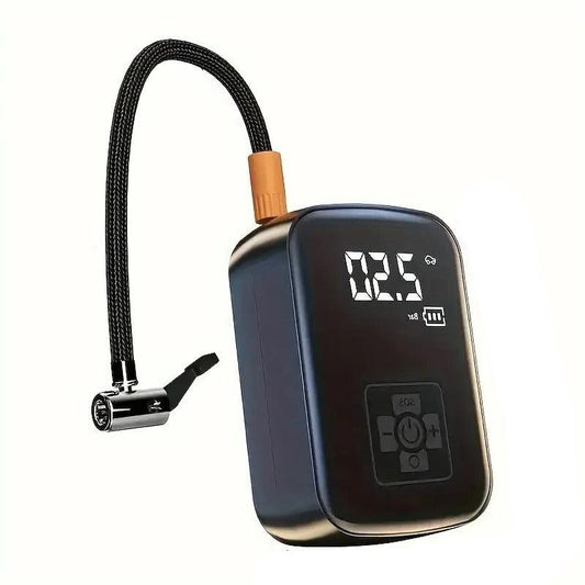 Compressore d'Aria Wireless per Auto, Pompa Elettrica per Pneumatici, Moto, Biciclette e Palloni