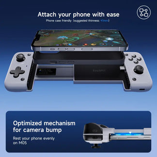 Mobile games controller with vibration sensors