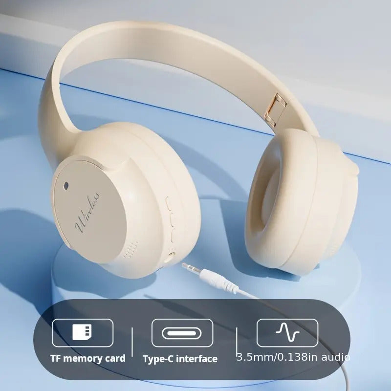Cuffie wireless insonorizzate pieghevoli Hi Fi da gaming