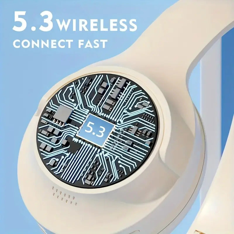 Cuffie wireless insonorizzate pieghevoli Hi Fi da gaming