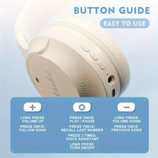 Cuffie wireless insonorizzate pieghevoli Hi Fi da gaming