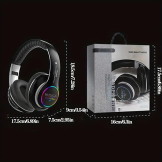 Cuffie wireless con illuminazione e suono surround