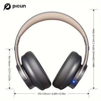 Folding wireless headphones with acoustic insulation