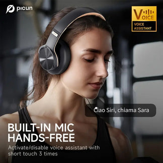 Folding wireless headphones with acoustic insulation
