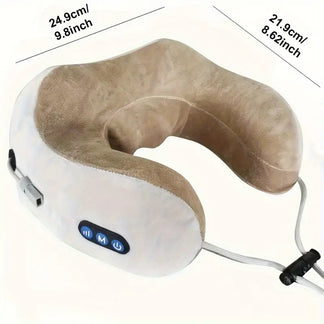 Memory electric masseur cushion for heating U -shaped neck