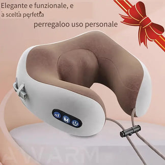 Memory electric masseur cushion for heating U -shaped neck