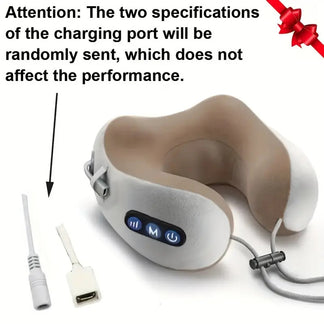 Memory electric masseur cushion for heating U -shaped neck