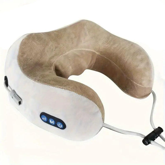Cuscino Massaggiatore Elettrico  in Memory per Collo a Forma di U riscaldante