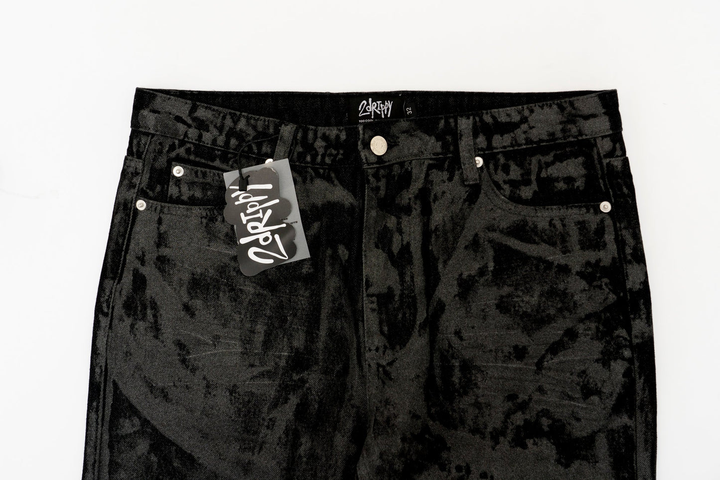 Jeans Neri Effetto Washed™ | Vestibilità Ampia e Stile Streetwear