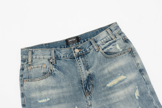 Jeans Strappati™ | Stile Streetwear in Denim Chiaro