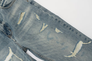 Jeans Strappati™ | Stile Streetwear in Denim Chiaro