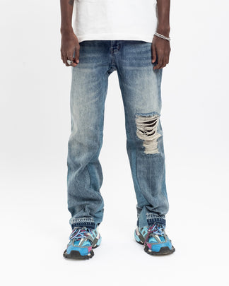 Jeffery Flare Denim™ | Denim Flare Uomo Lavaggio Vintage