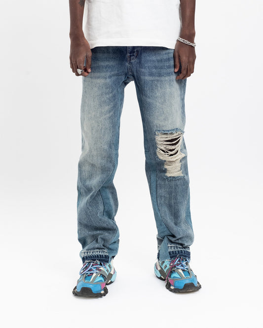 Jeffery Flare Denim™ | Denim Flare Uomo Lavaggio Vintage