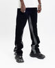 Flared Denim | Jeans Flare Nero-Grigio Bicolore