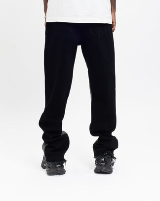 Flared Denim™ | Jeans Flare Nero-Grigio Bicolore