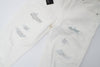 Jeans Bianchi Strappati | Stile Slim Fit con Dettagli Ricamati