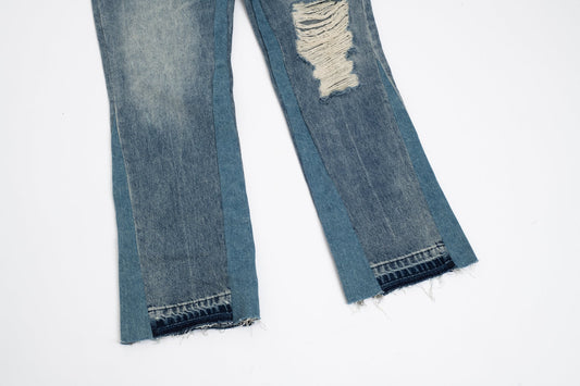 Jeffery Flare Denim™ | Denim Flare Uomo Lavaggio Vintage