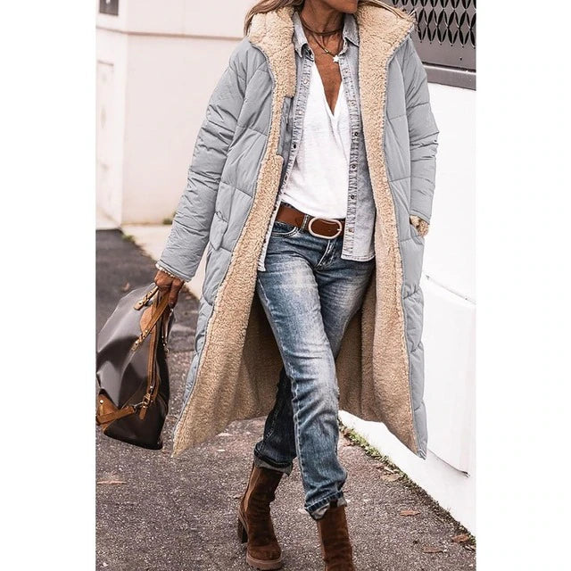 Piumino Da Donna Elegante | Caldo e Foderato in Sherpa