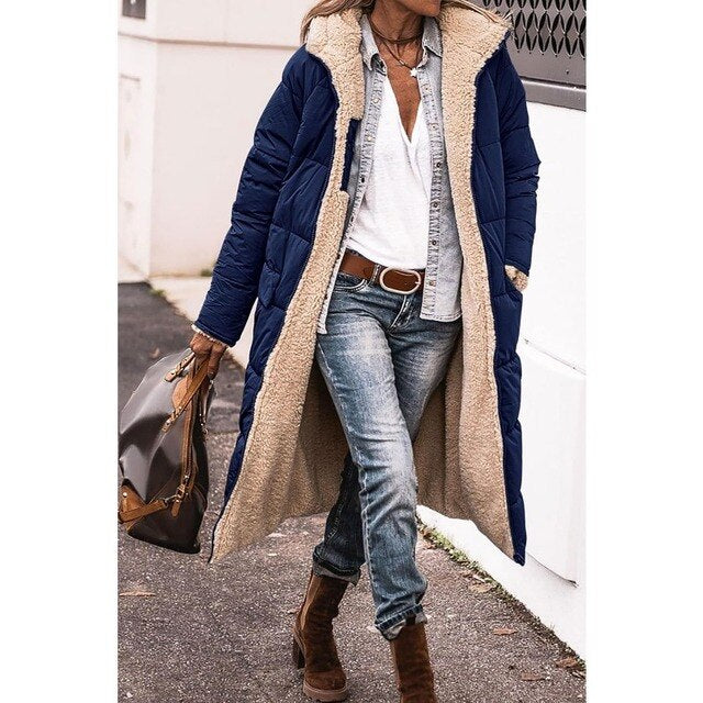 Piumino Da Donna Elegante | Caldo e Foderato in Sherpa