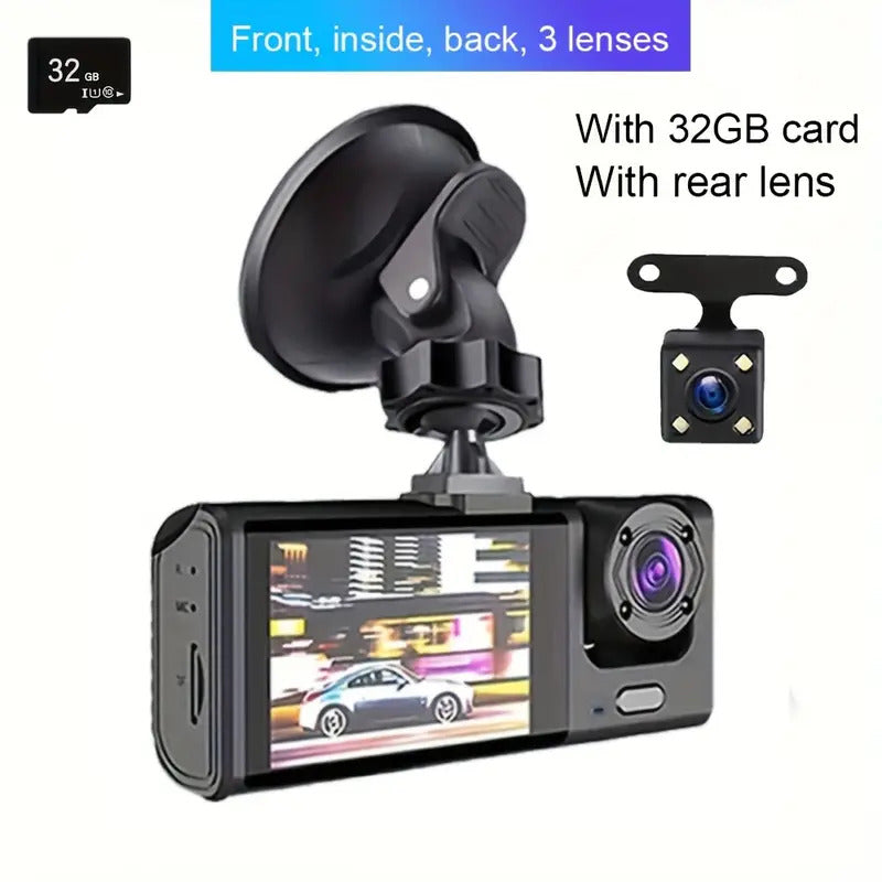 Dash Cam Double Gyioeupt 1080p Full HD night vision and loop recording