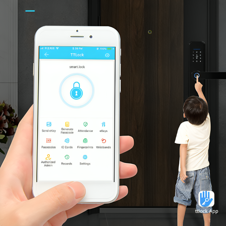 Serratura Intelligente Biometrica | Sblocco con Impronta Digitale Ultra-Rapido