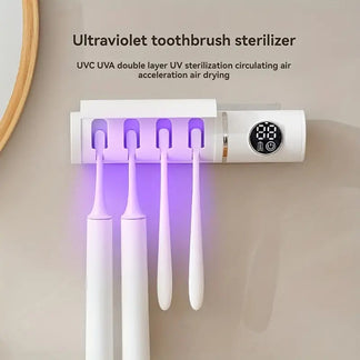 UV disinfectant and brush door 4 compartments and timers