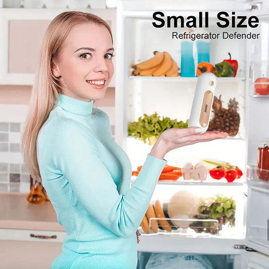 Device delete rechargeable refrigerator smells