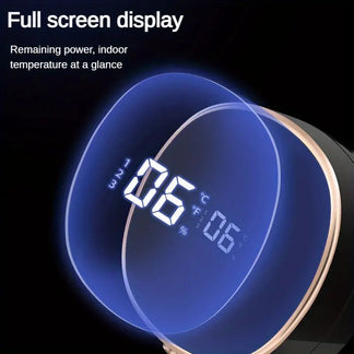 Automatic soap distributor with infrared sensor and screen with thermometer
