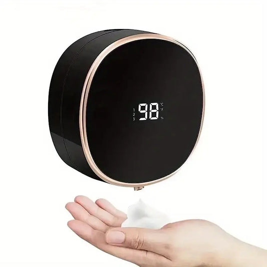 Distributore Automatico di Sapone con Sensore Infrarossi e Schermo con Termometro 