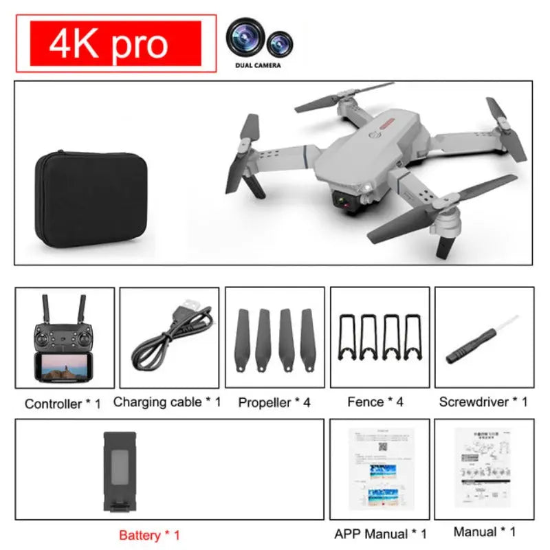 E88 PRO Drone 4K HD Dual Camera MigliorPrezzi.com