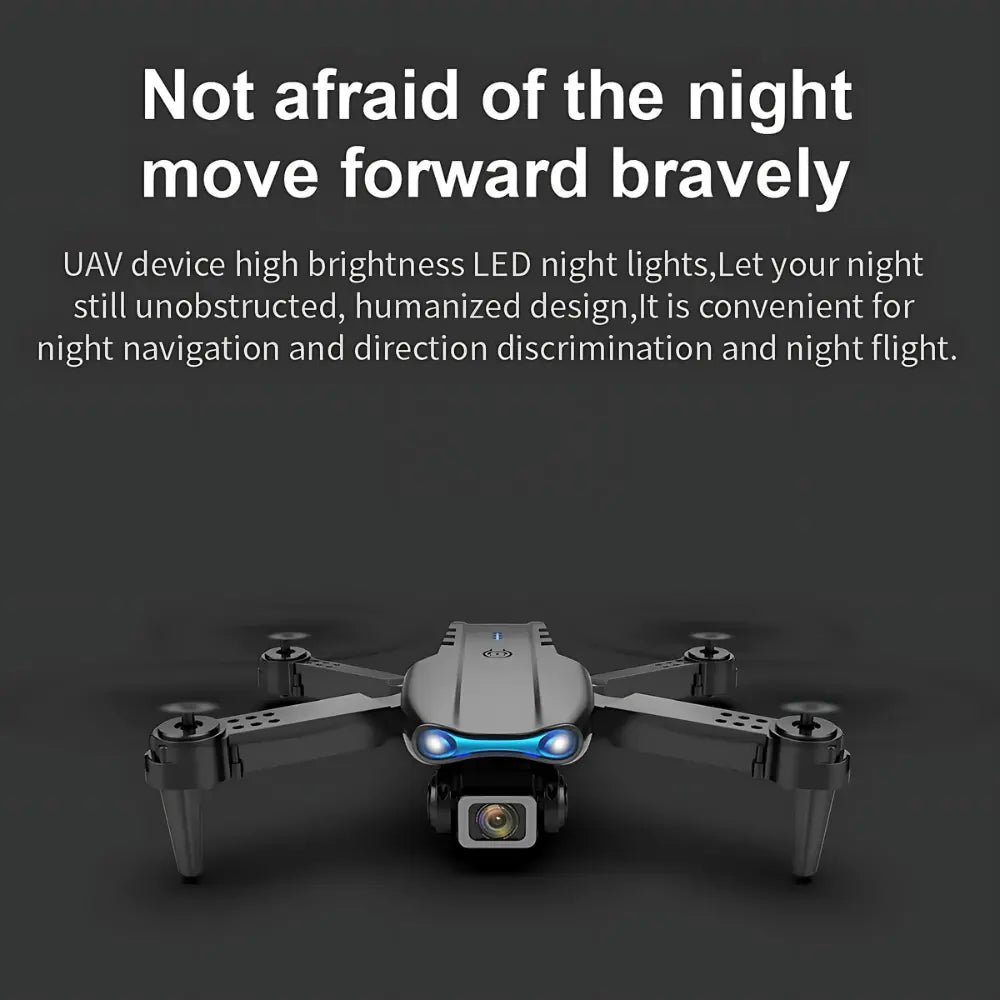 E99 Pro 4K Dual-Camera Drone, Foldable, Altitude Hold, Gesture Control, WiFi, Gravity Sensor, USB Charging, Storage Bag, Black MigliorPrezzi.com
